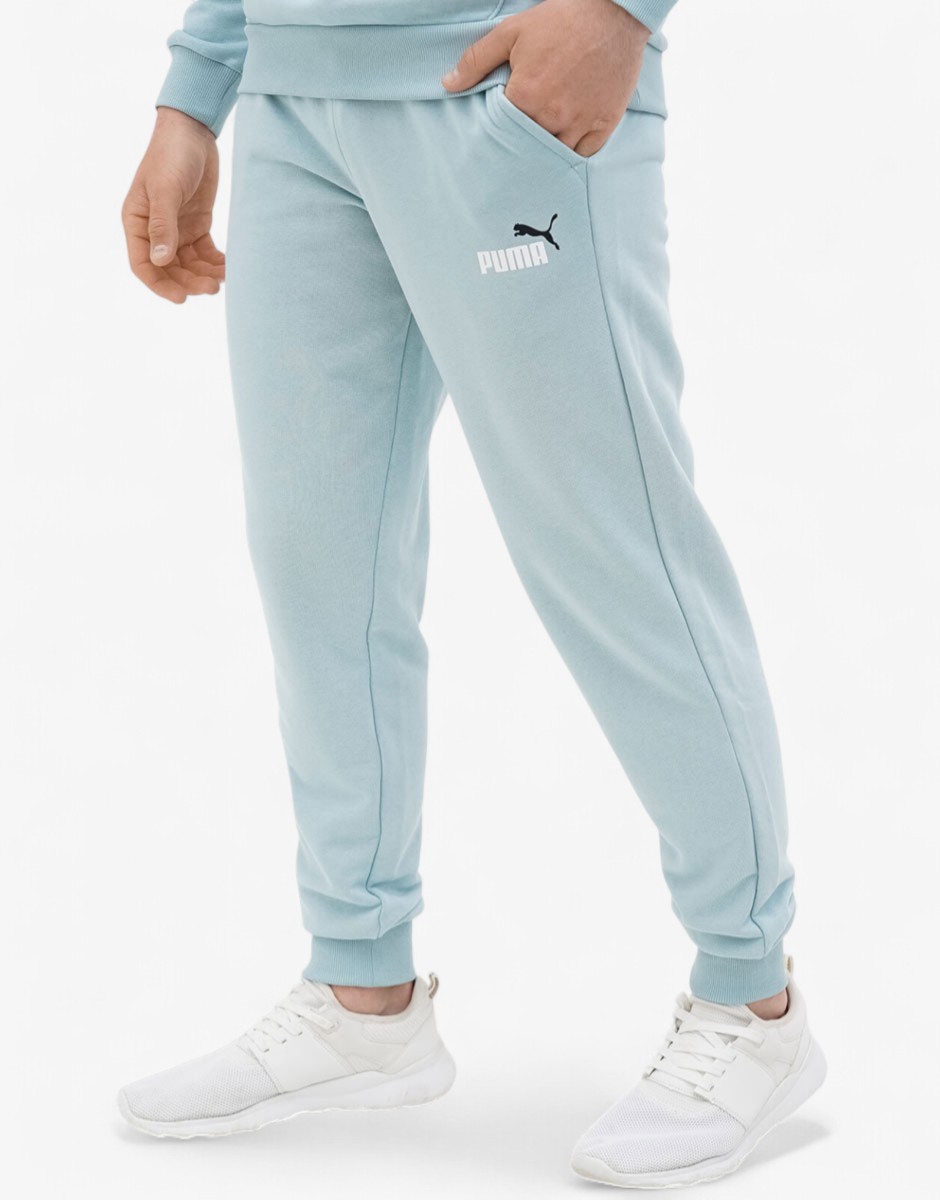 PUMA Essentials+ 2 Color Logo Pants Blue