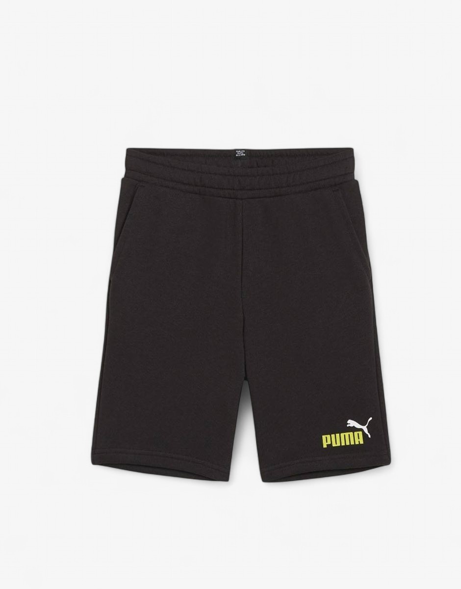 PUMA Essentials+ 2 Color Logo Shorts Black/Yellow