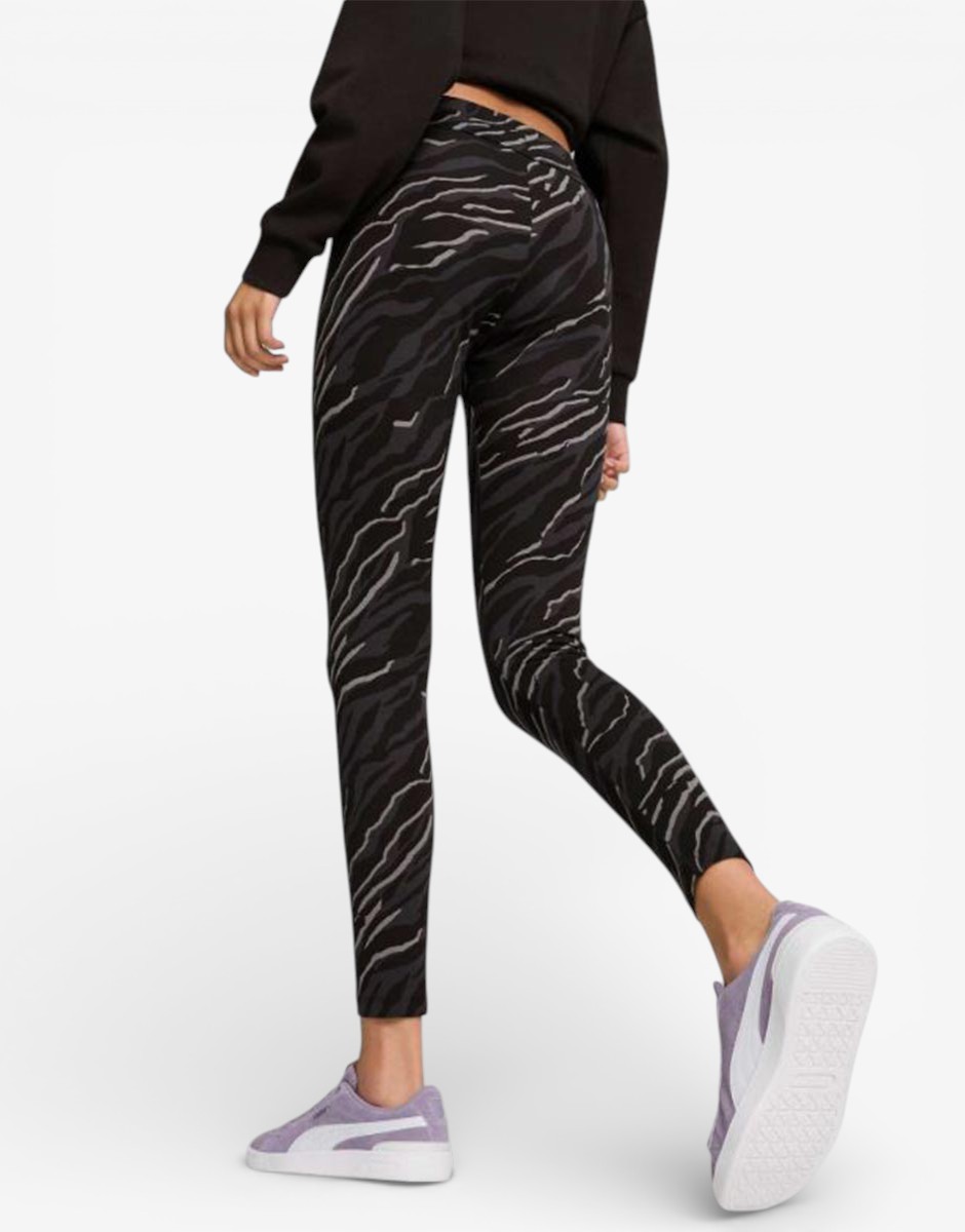 PUMA Essentials+ Animal All Over Print Leggings Black