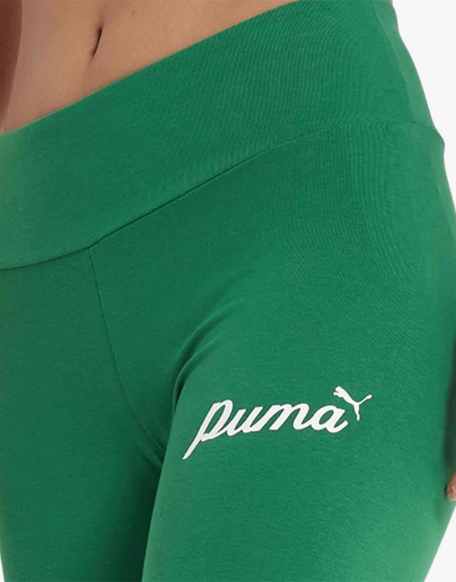 PUMA Essentials+ Blossom 7 Script Tights Green