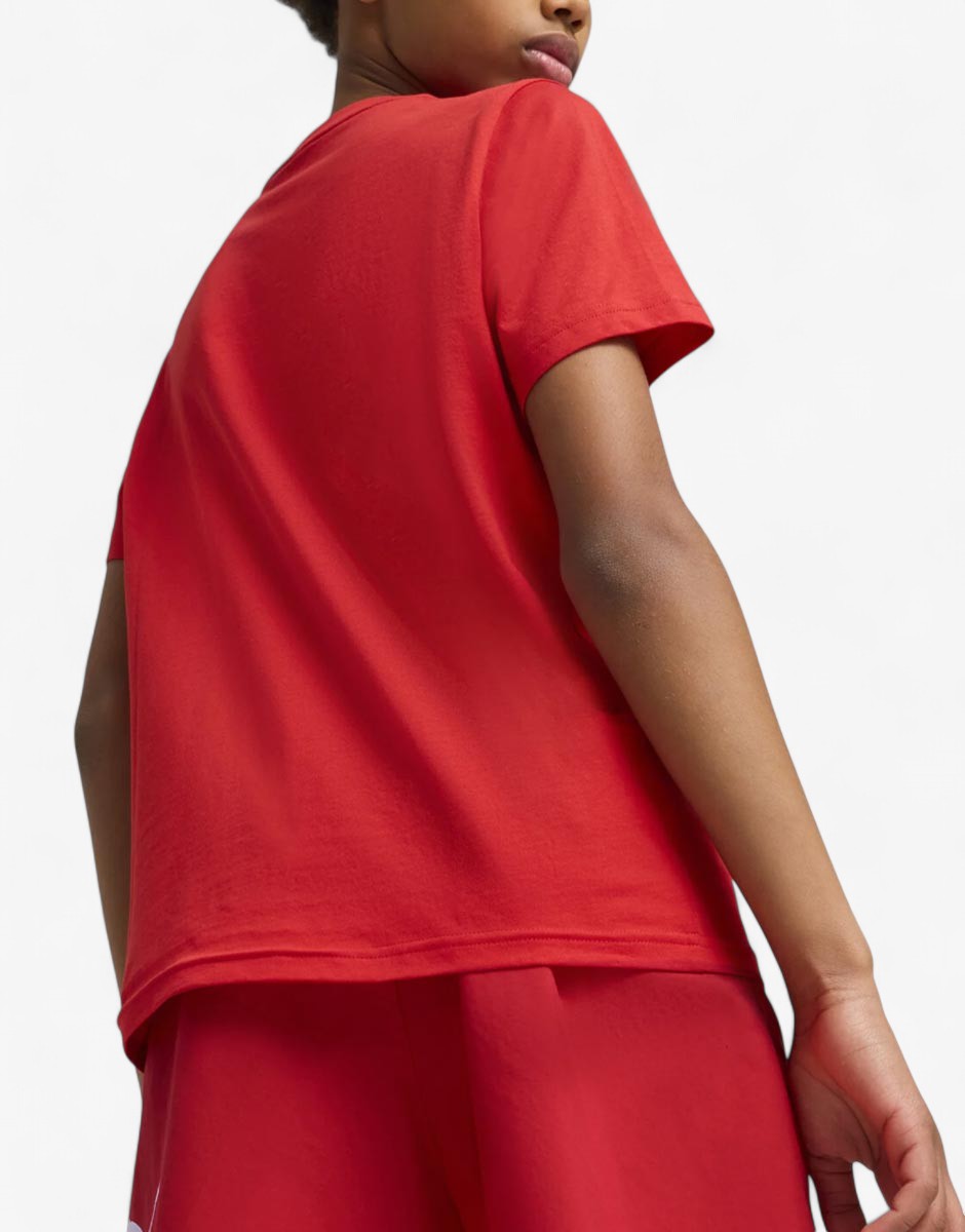 PUMA Essentials+ Logo Lab Summer Tee Red