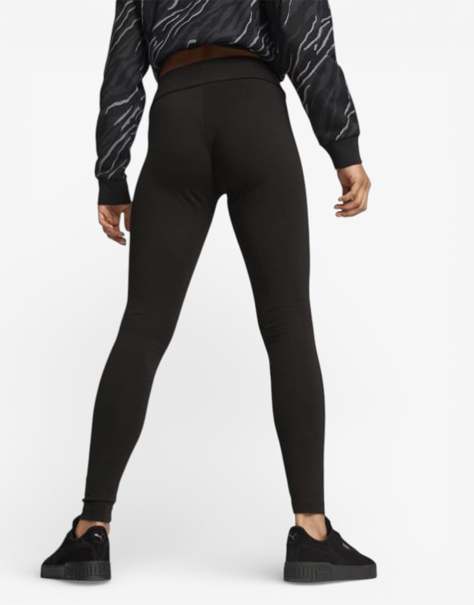 PUMA Essentials+ Script Leggings Black