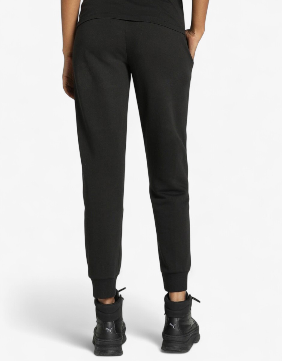 PUMA Essentials+ Script Track Pants Black