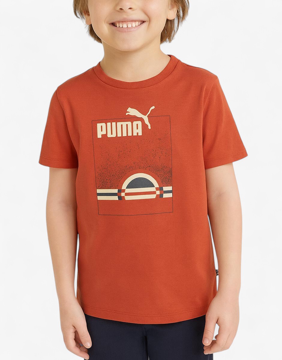 PUMA Essentials  Street Art Summer Tee Orange