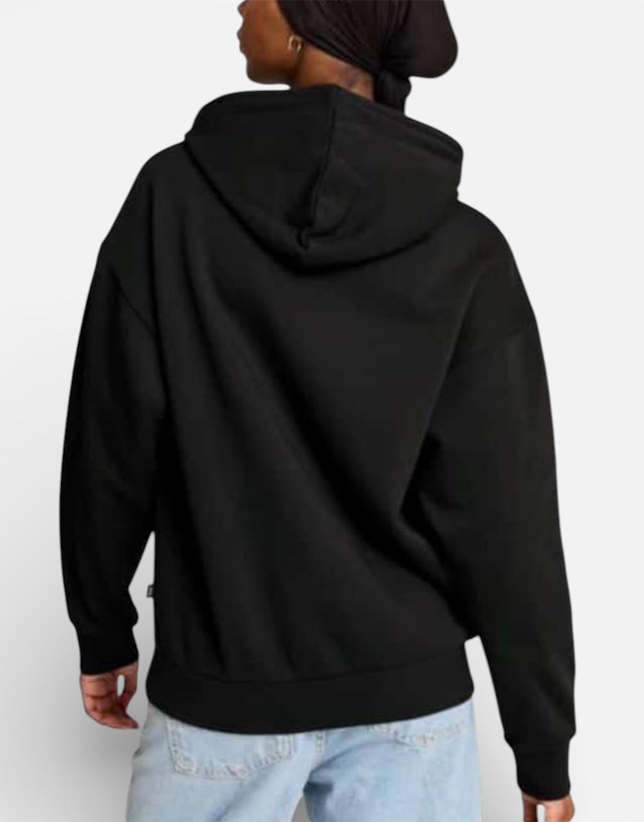 PUMA Essetials+ Script Fleece Hoodie Black