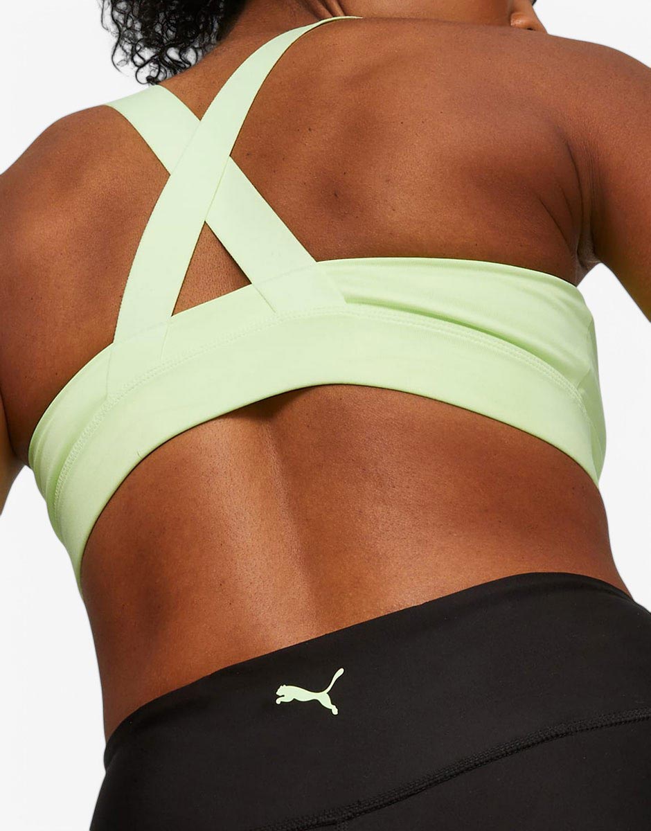 PUMA Fit Mid Impact Training Bra Green