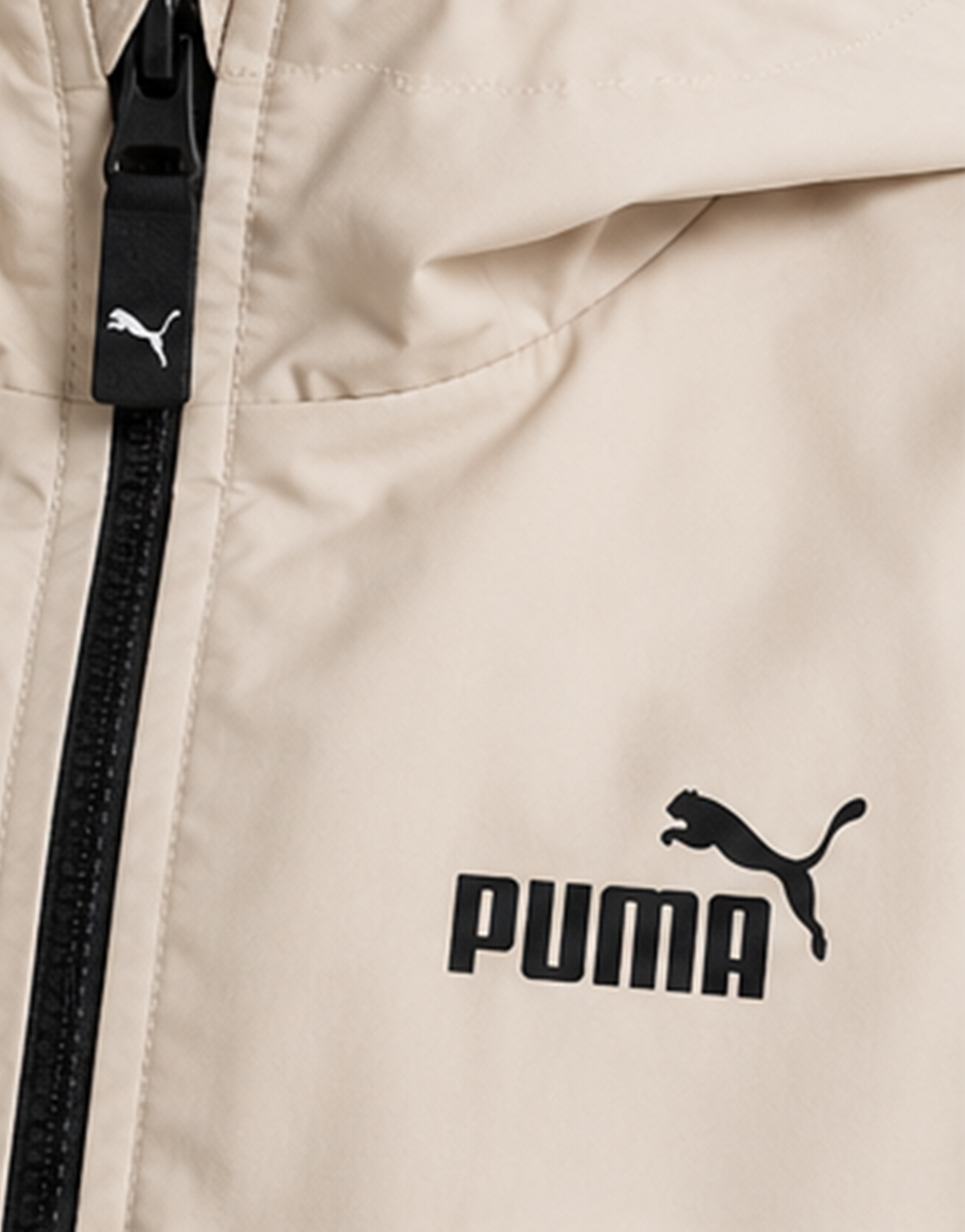 PUMA Fleece Lined Windbreaker Ecru