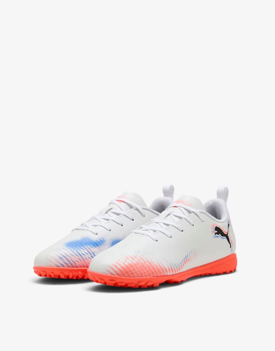 PUMA Future 8 Play TT Jr White/Orange