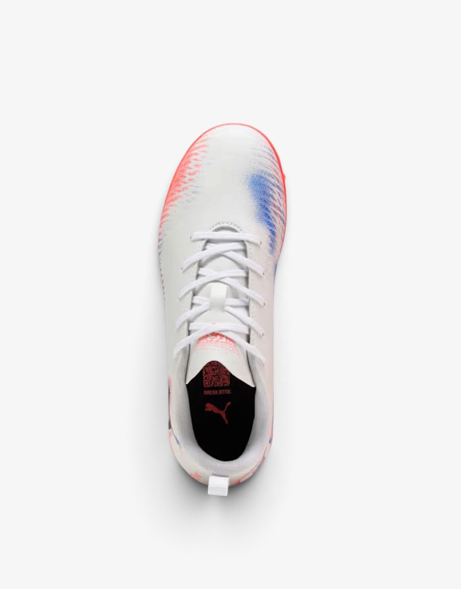 PUMA Future 8 Play TT Jr White/Orange