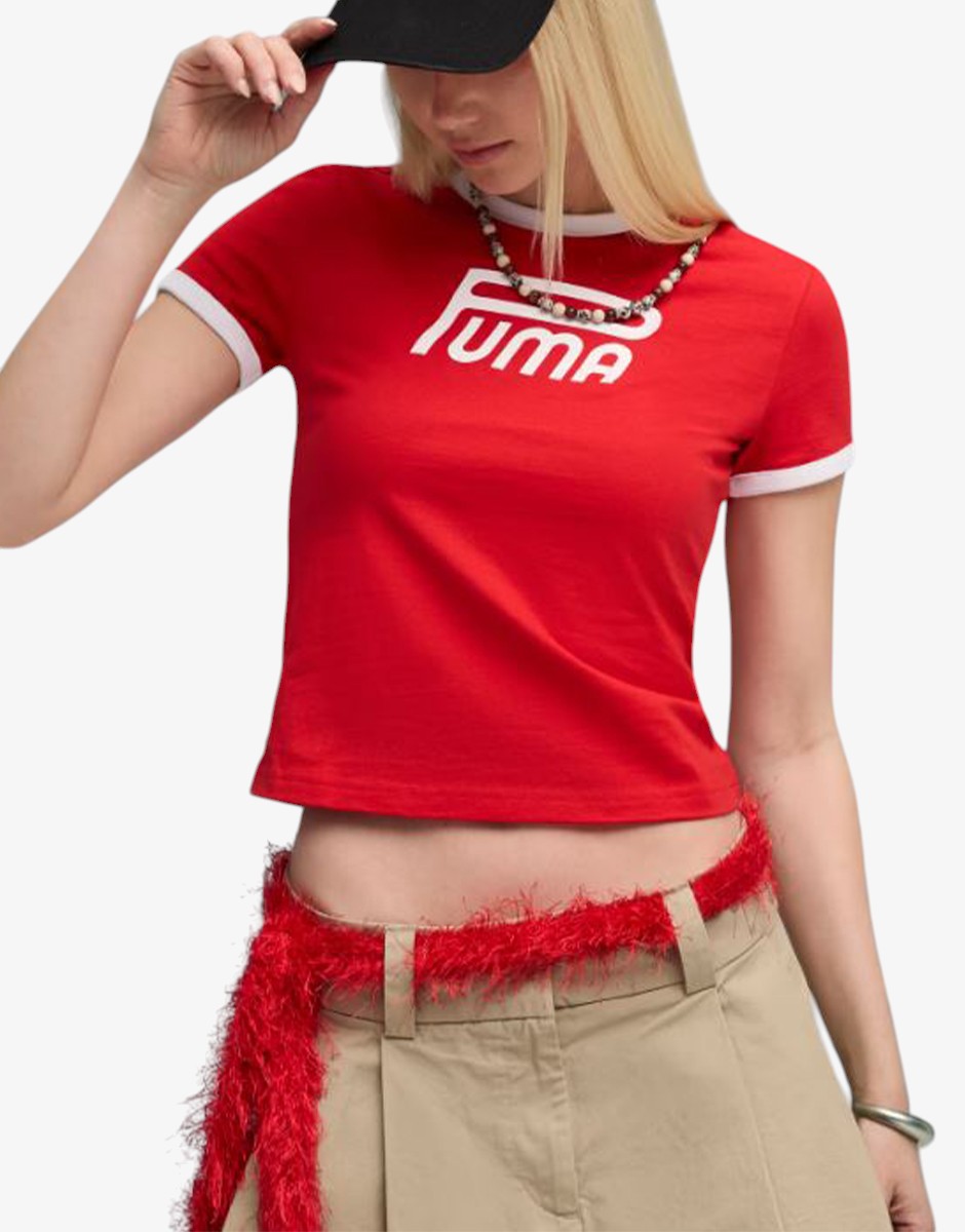 PUMA Future Archive Graphic Slim Tee Red