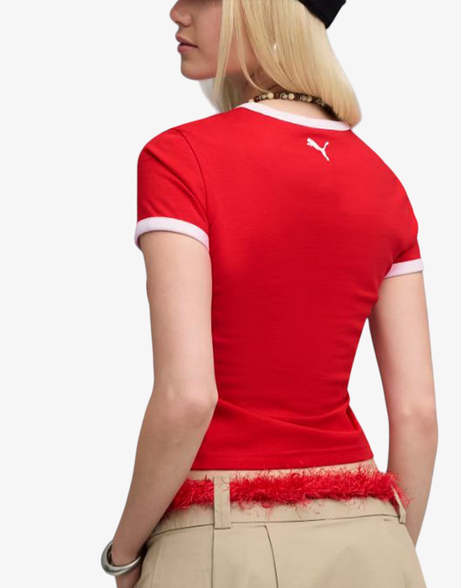 PUMA Future Archive Graphic Slim Tee Red