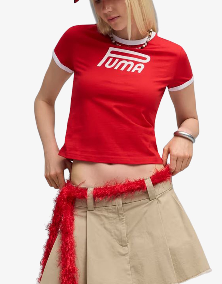 PUMA Future Archive Graphic Slim Tee Red
