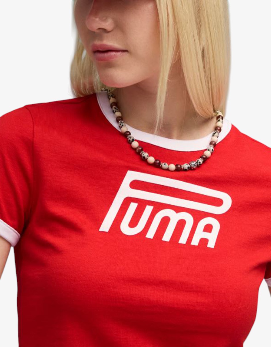 PUMA Future Archive Graphic Slim Tee Red