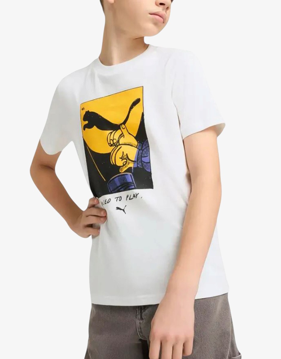 PUMA Graphics PUMA Tee II B White