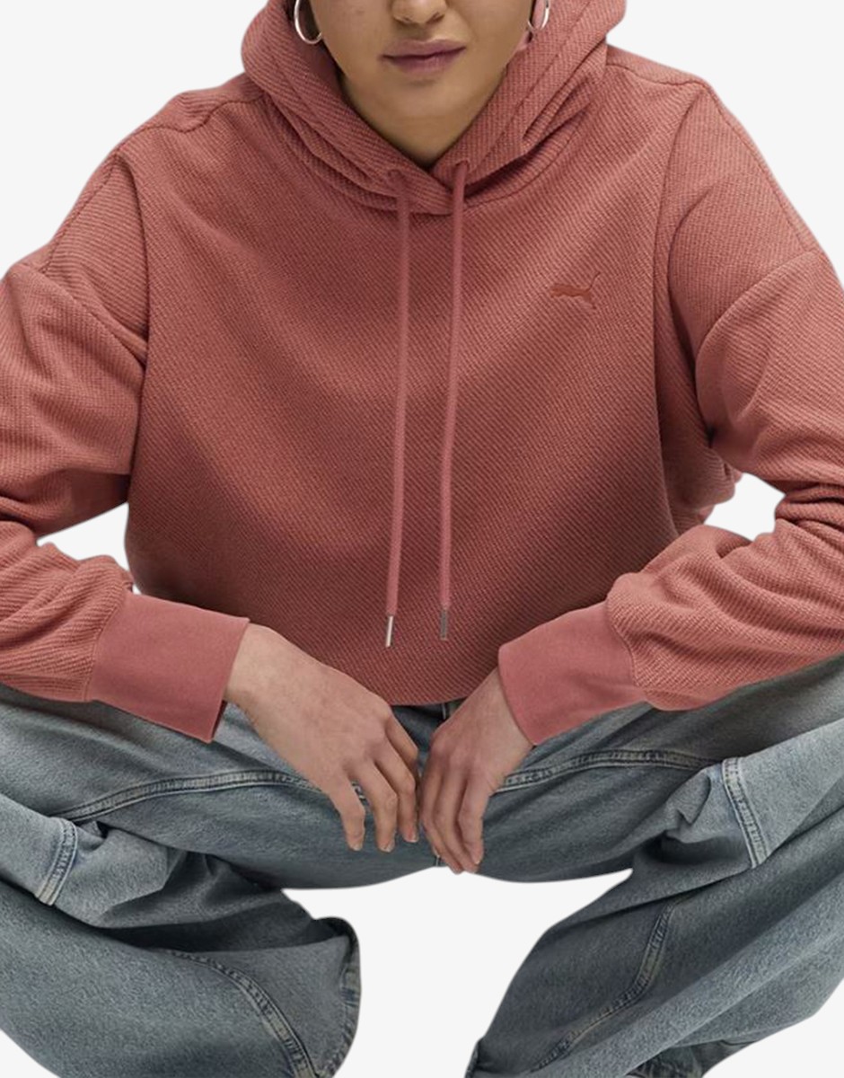 PUMA HER Oversized Winterized Hoodie Red