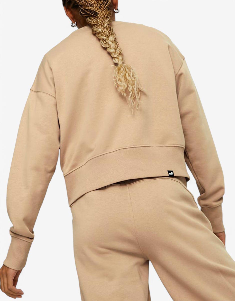 PUMA Her Crew Sweatshirt Beige