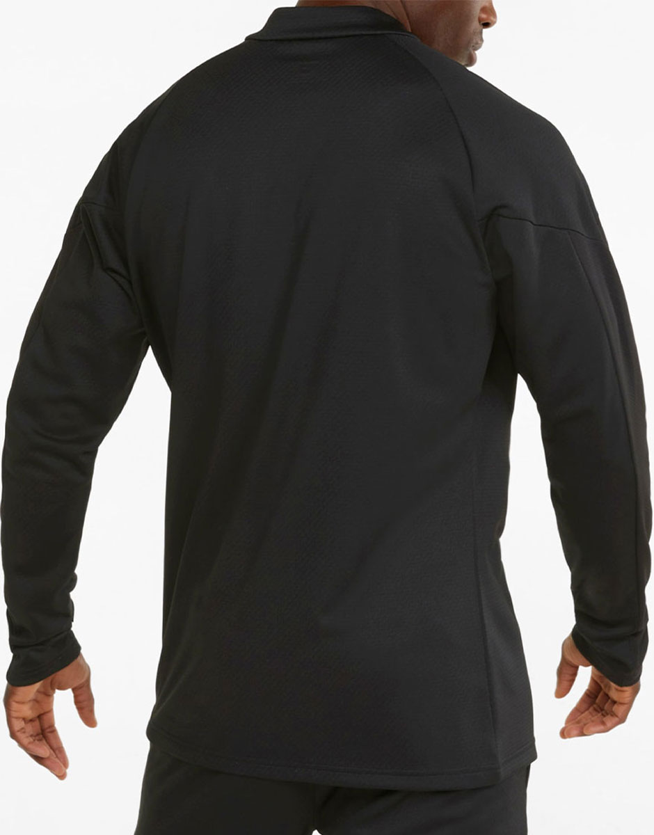 PUMA IndividualFINAL Training Quarter-Zip Football Jacket Black