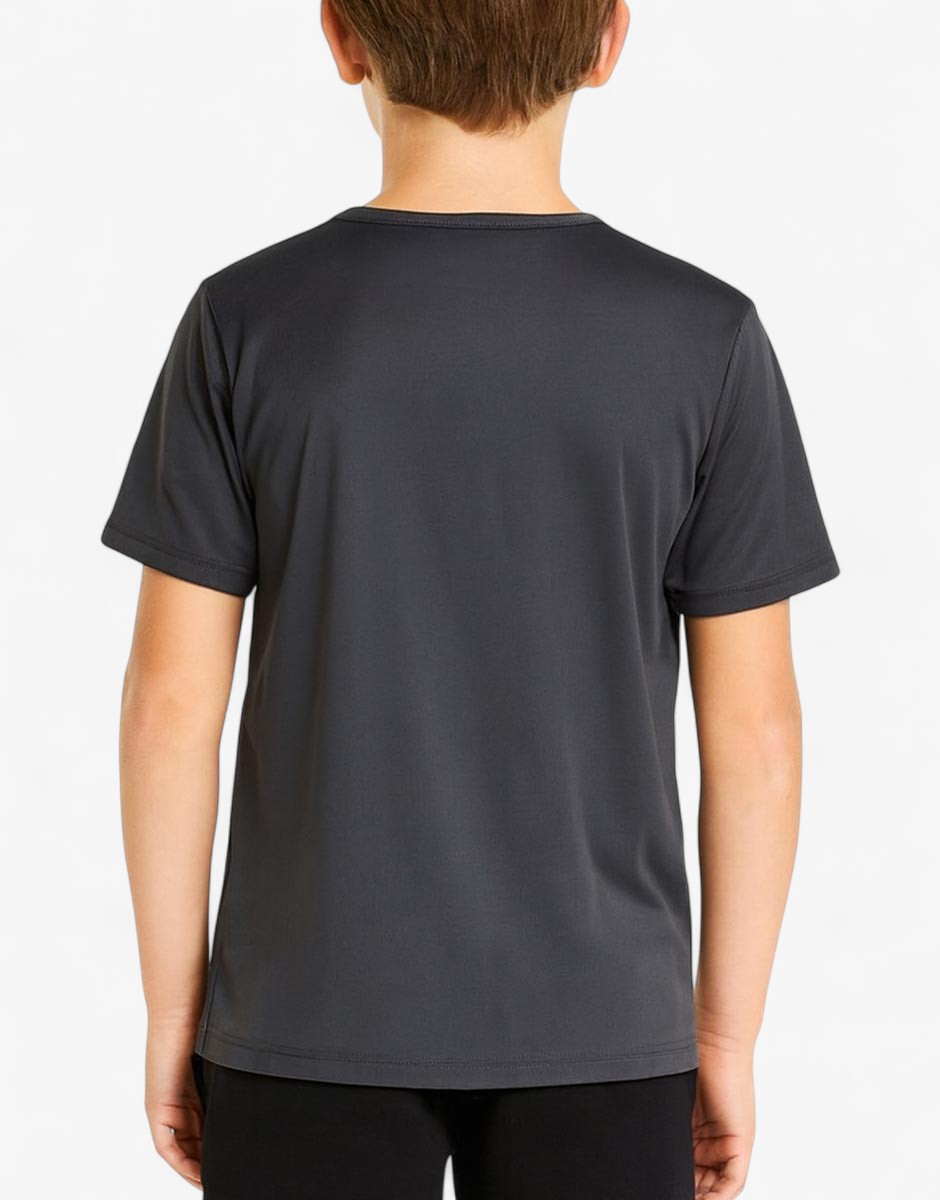 PUMA IndividualRise Graphic Football Tee Dark Grey