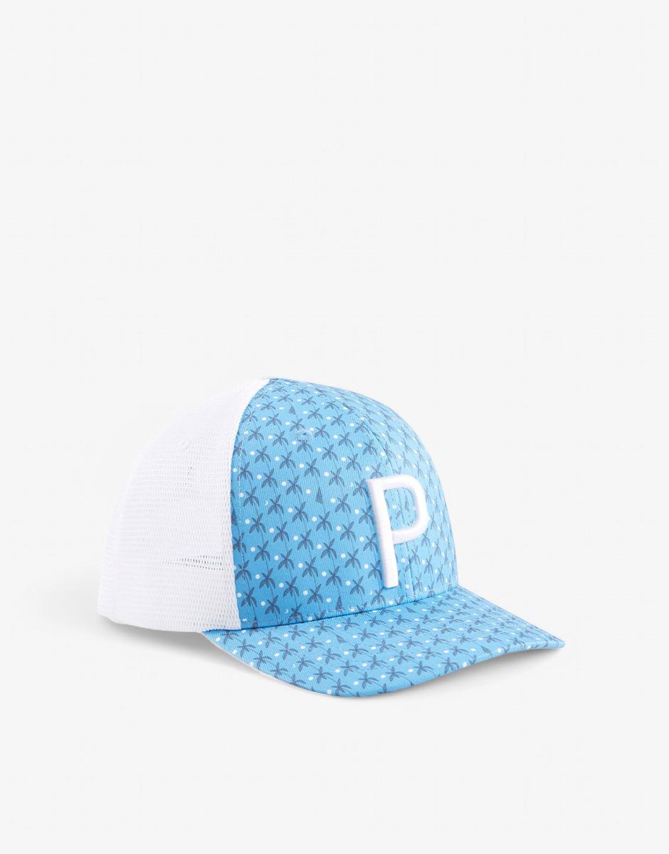 PUMA Palms Trucker P Snapback Cap Blue/White