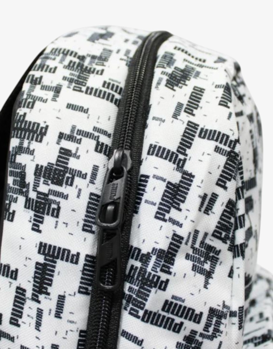 PUMA Phase All Over Printed Backpack White/Black