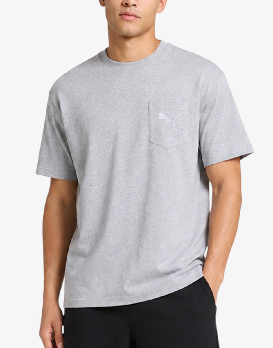 PUMA Pocket Tee M 2.0 Medium Gray H