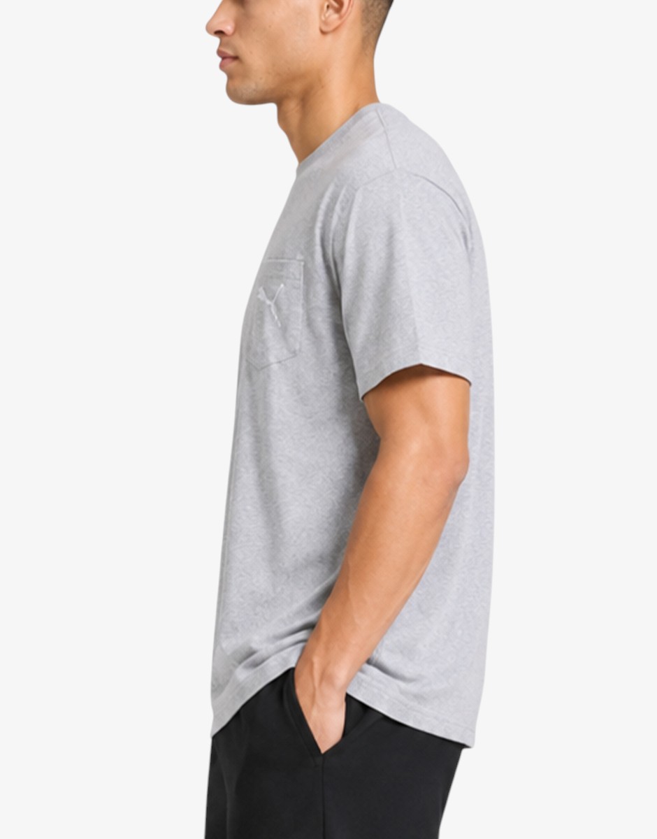 PUMA Pocket Tee M 2.0 Medium Gray H
