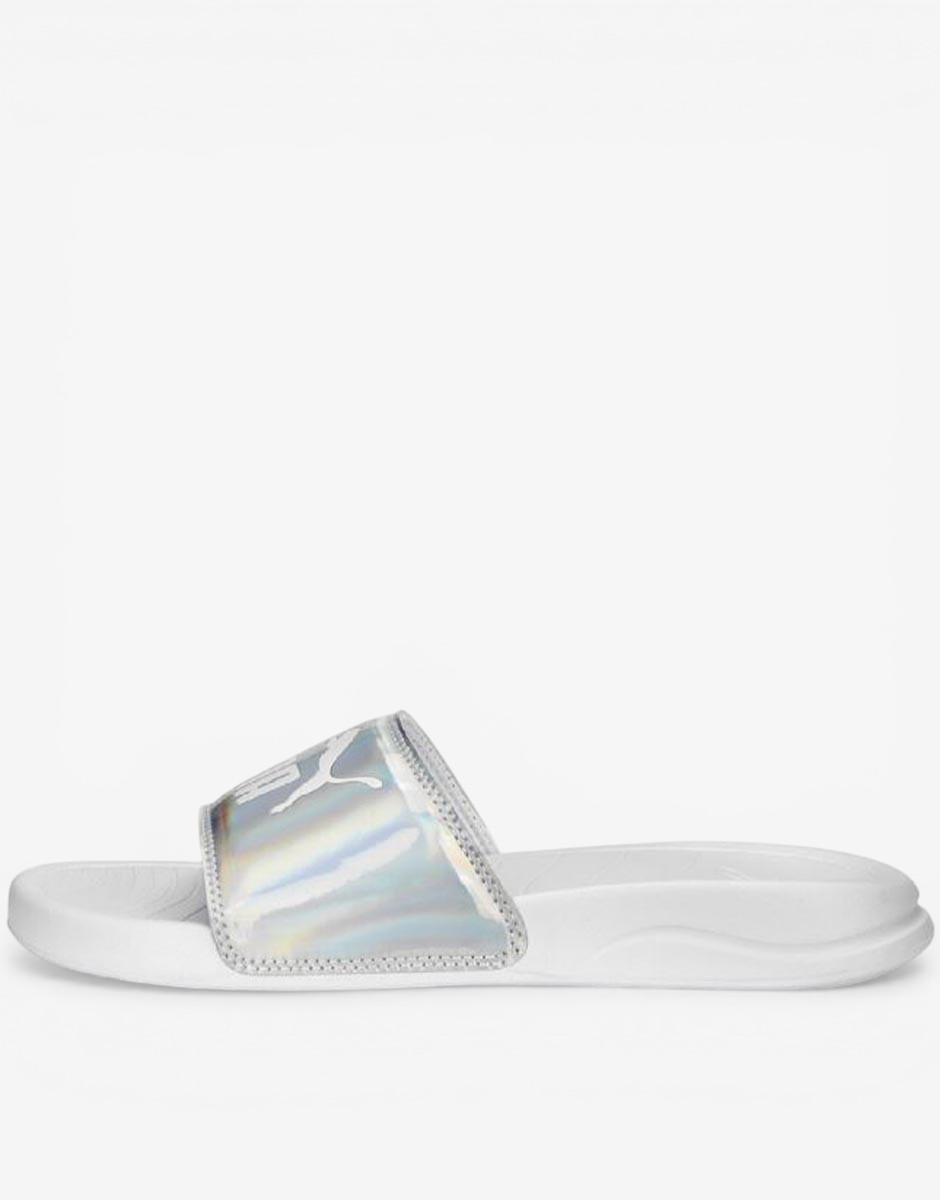 PUMA Popcat 20 Irridescent Slides White
