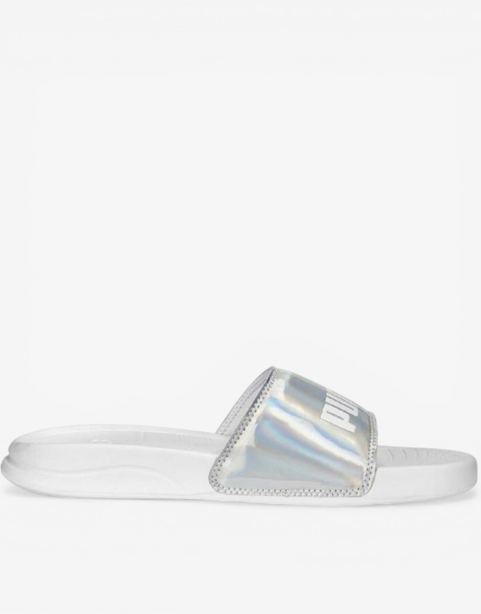 PUMA Popcat 20 Irridescent Slides White