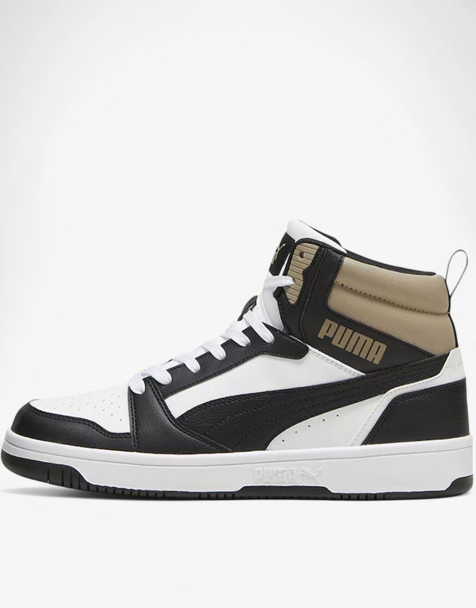 PUMA Rebound V6 Mid Shoes White/Black
