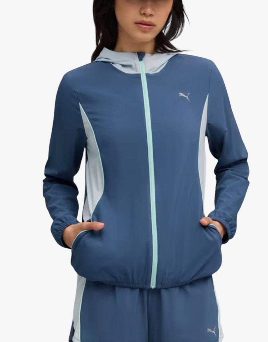 PUMA Run Velocity Woven Jacket W Navy