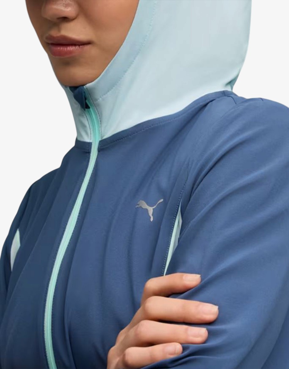 PUMA Run Velocity Woven Jacket W Navy