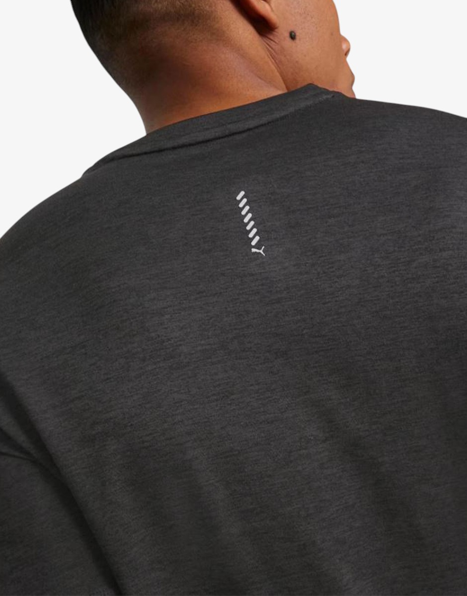 PUMA Run Favorite Heather Ss Tee Black