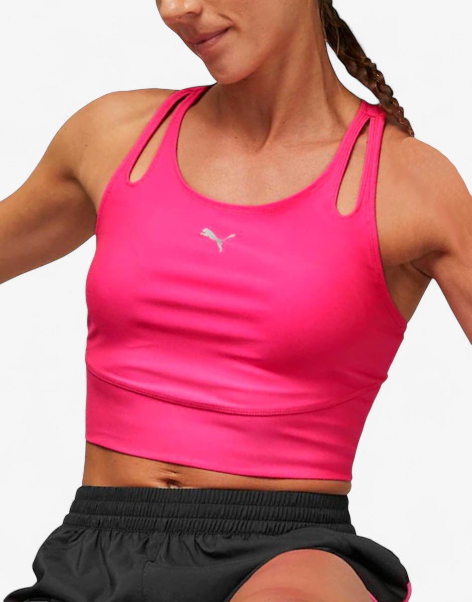 PUMA Run Ultraform Crop Tank Pink