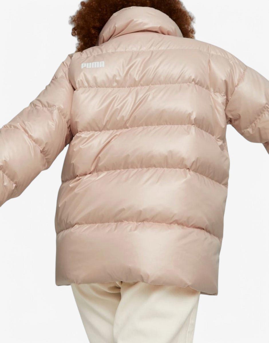 PUMA Style Down Shiny Puffer Jacket Pink