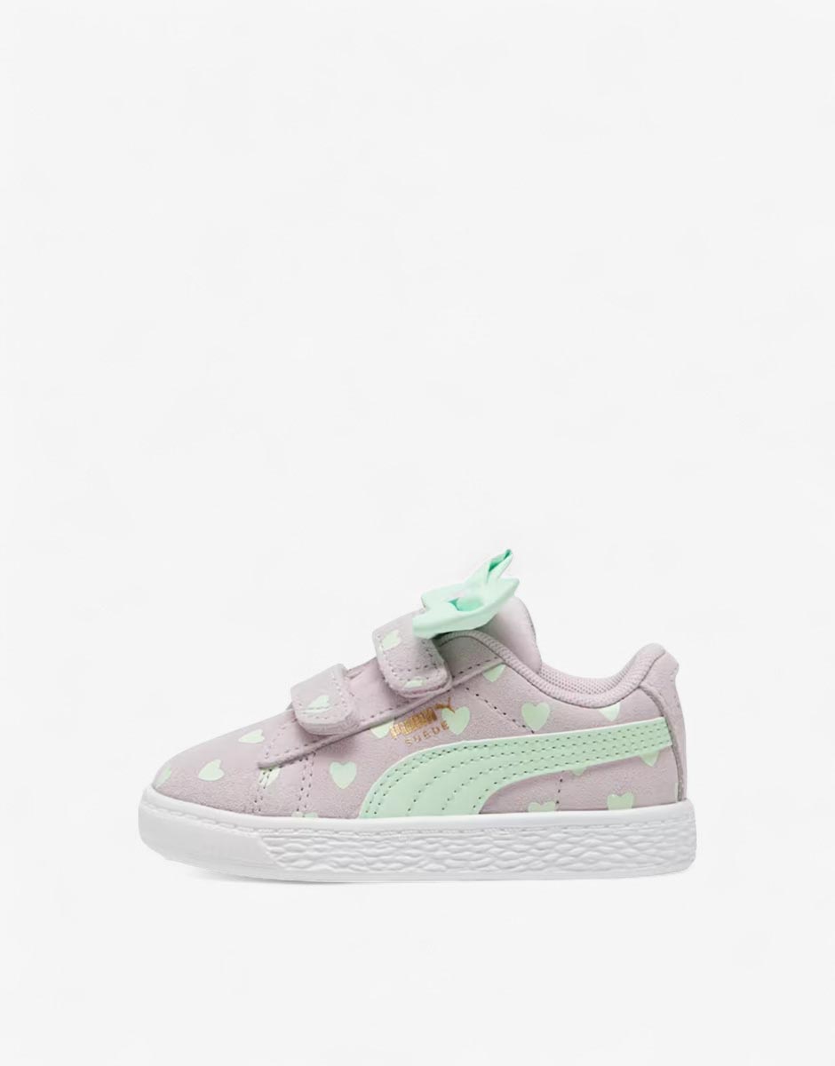 PUMA Suede Classic Re-Bow Shoes Purple/Green