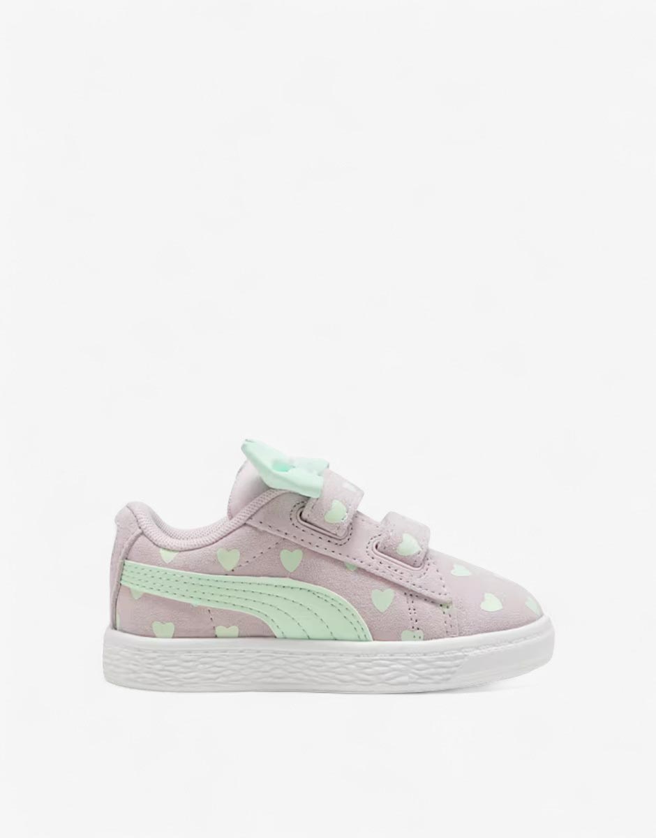 PUMA Suede Classic Re-Bow Shoes Purple/Green
