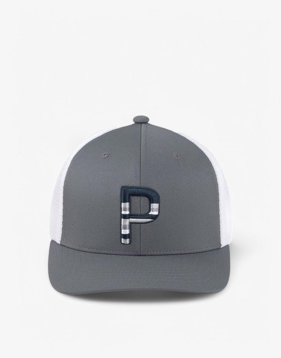 PUMA Sundown Trucker Snapback P Cap Grey/White