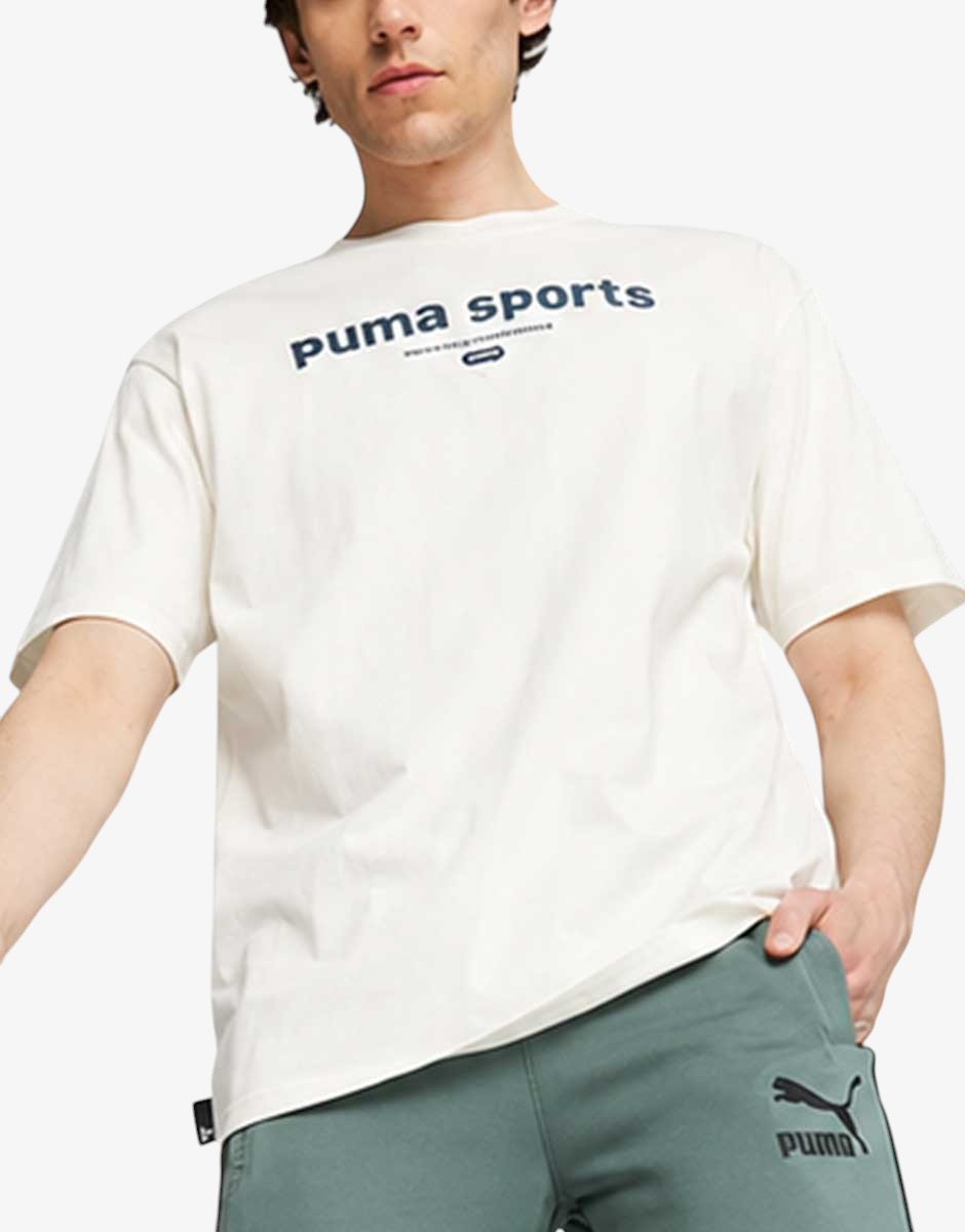 PUMA Tеам Graphic Teе White