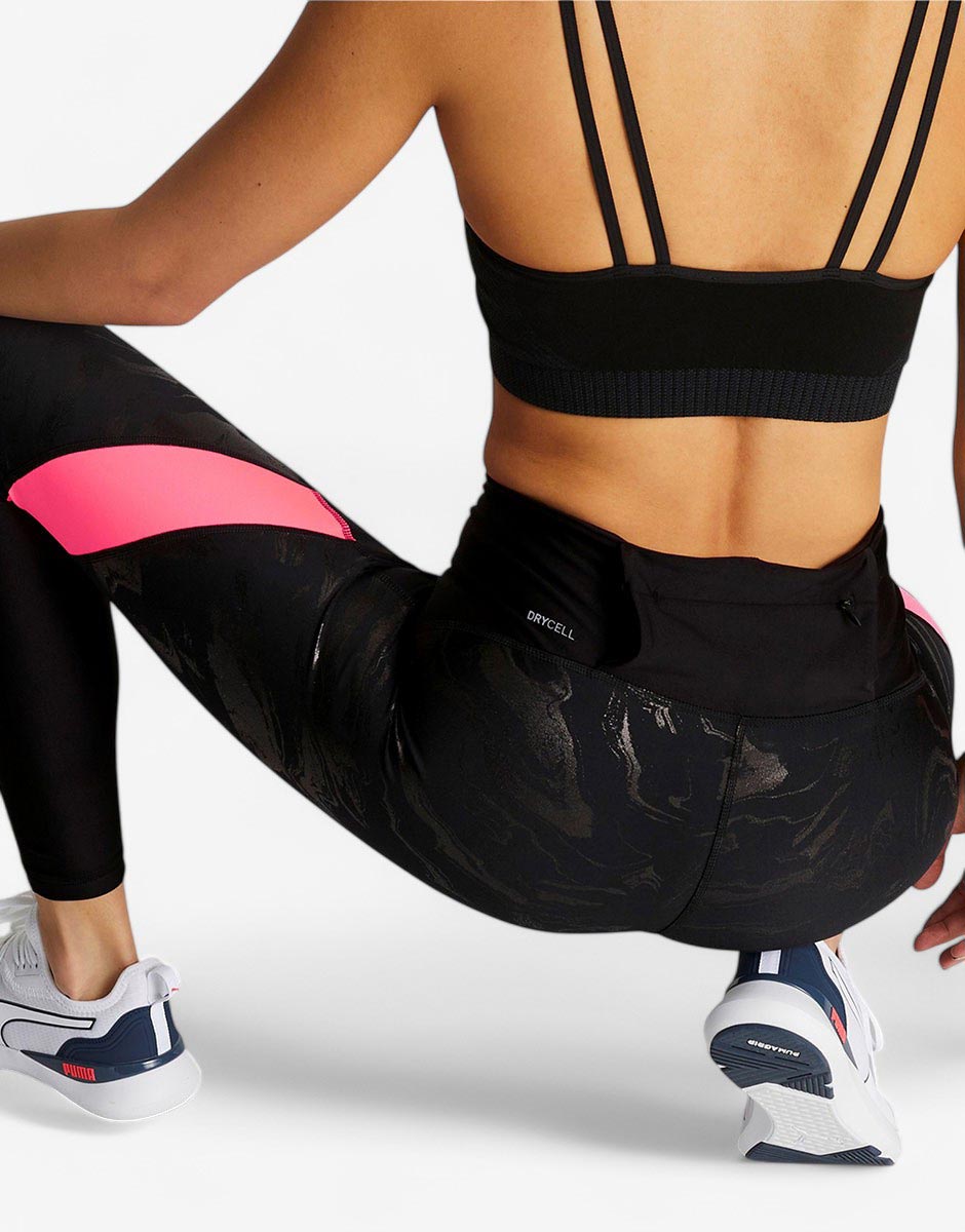 PUMA Ultraform High Waist Full Length Printed Running Leggings Black