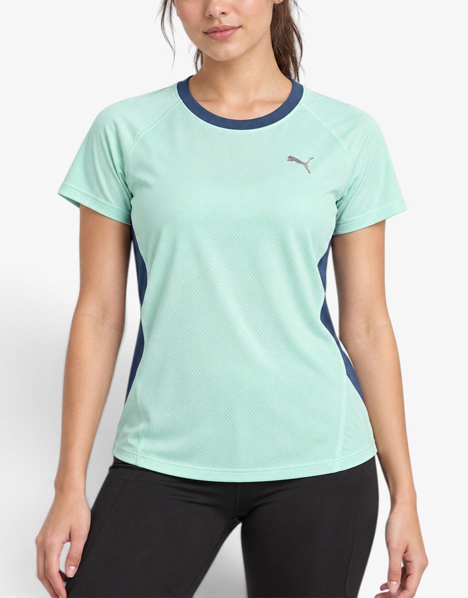 PUMA W Run Velocity Tee Green