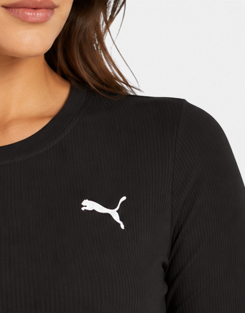PUMA Wardrobe Ess Longsleeve Baby Tee Back