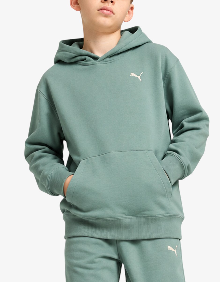 PUMA Wardrobe Essentials Relaxed Hoodie Youth Green