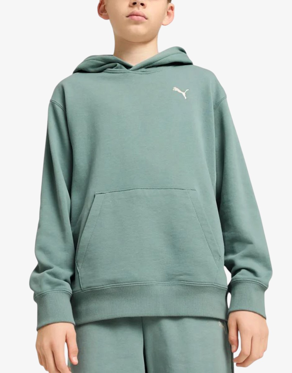 PUMA Wardrobe Essentials Relaxed Hoodie Youth Green