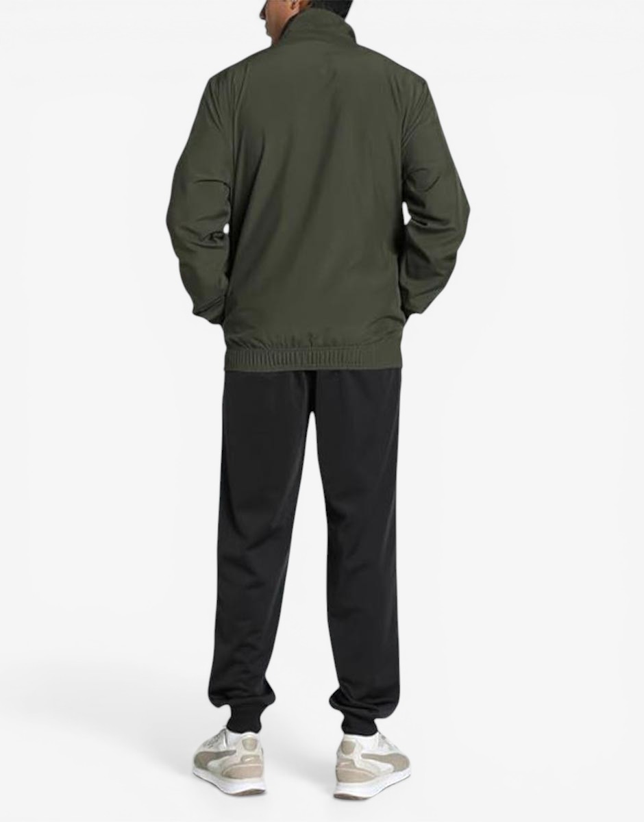 PUMA Woven Colorblock Tracksuit Darrk Olive