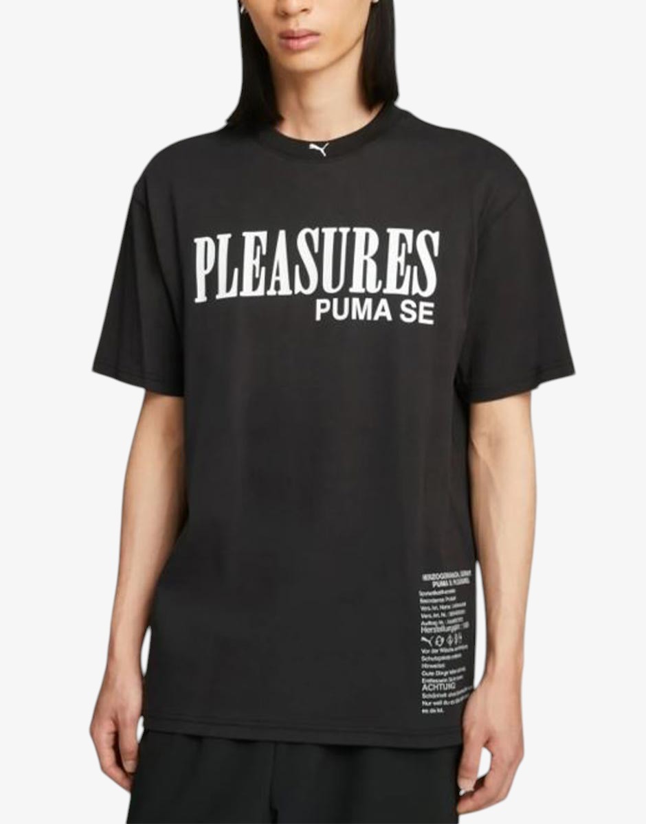 PUMA x Pleasure Typo Tee Black