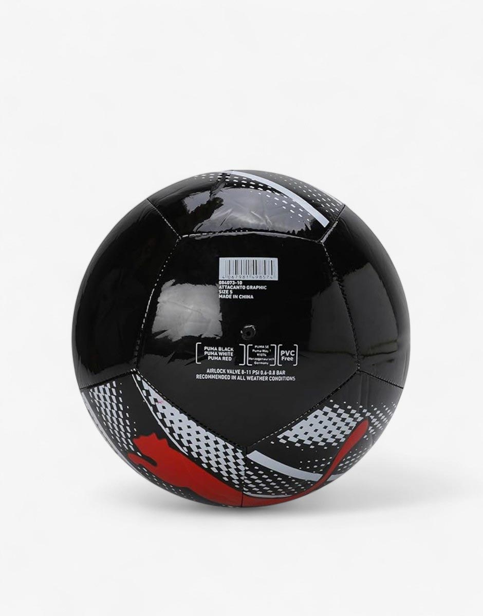 PUMA Attacanto Graphic Soccer Ball Black/Red