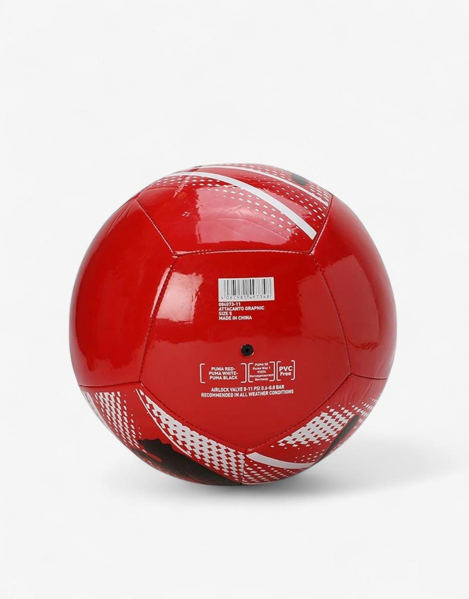 PUMA Attacanto Graphic Soccer Ball Red/Black