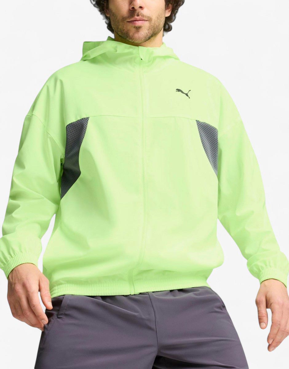 PUMA Fit Woven Full-Zip Training Jacket Green