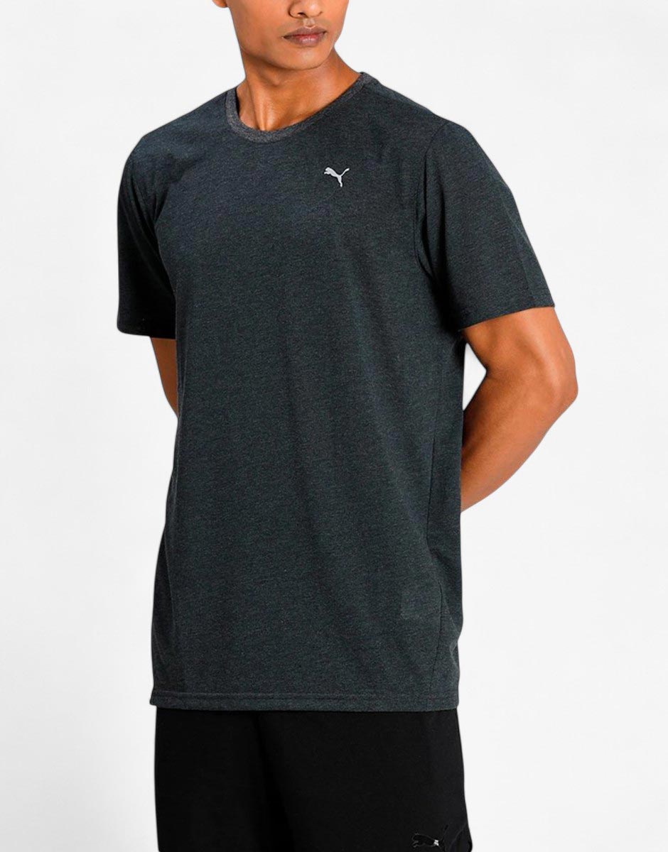 PUMA Performance Heather Training Tee Dark Grey