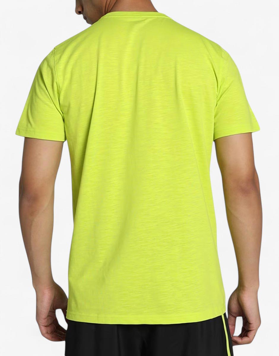PUMA Run Graphic Tee Lime Pow